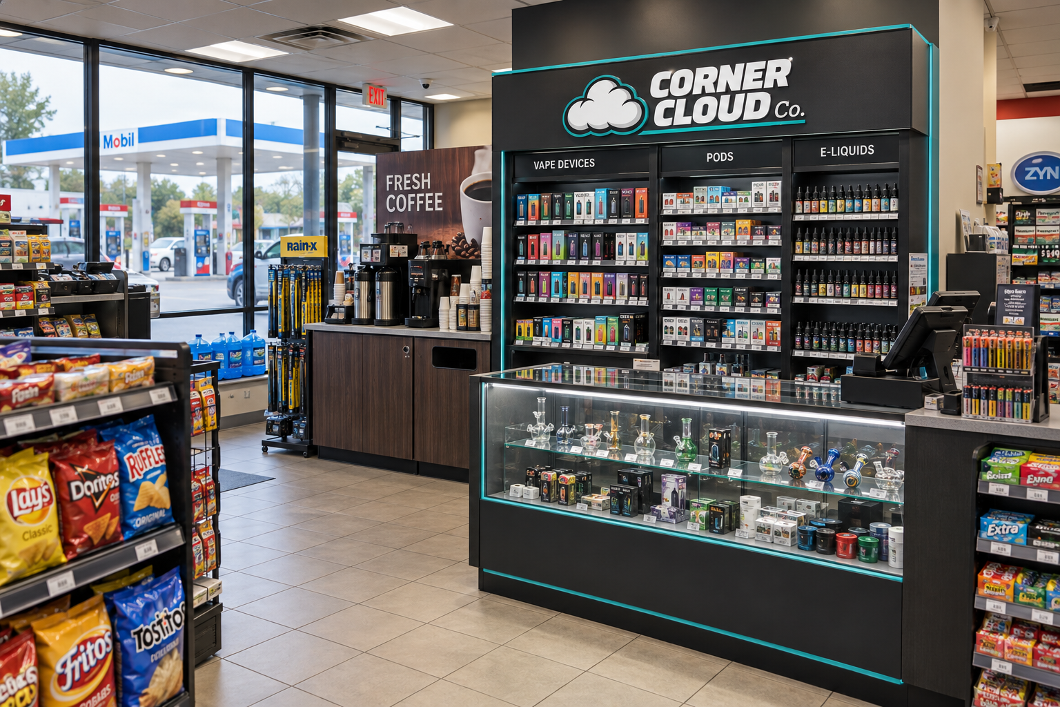 Corner Cloud Co. retail concept visualization