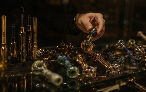 Concept visual: curated glass display